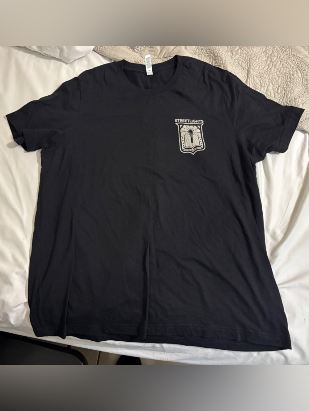 Streetlights Audio Bible Black Men’s XL Light Short Sleeve Shirt